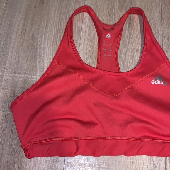 Adidas tech fit large athletic workout sports bra - Picture 2 of 6